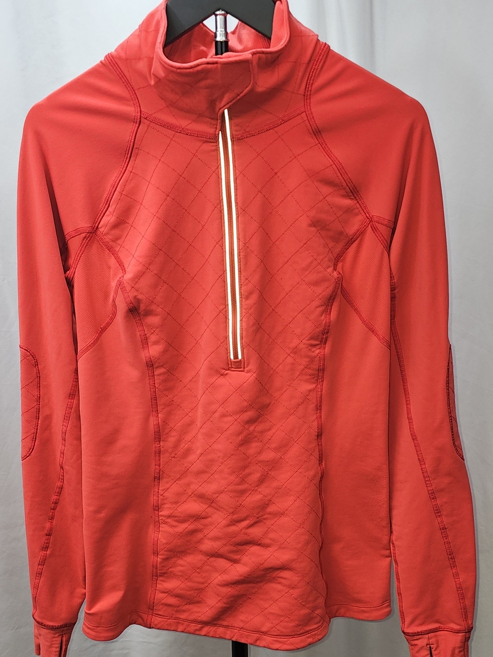 ​Lululemon Flurry Fighter 1/2 Zip Quilted Pullover Jacket Poppy Red Size 8